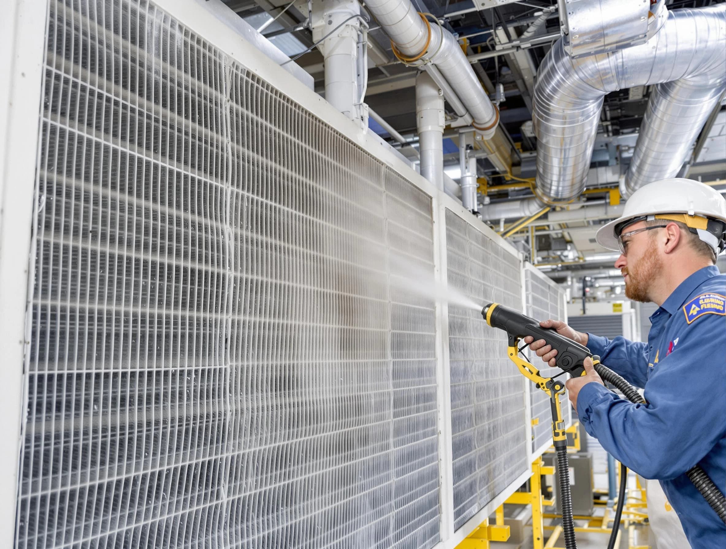 Professional commercial coil cleaning by Wellesley Air Duct Cleaning in Wellesley