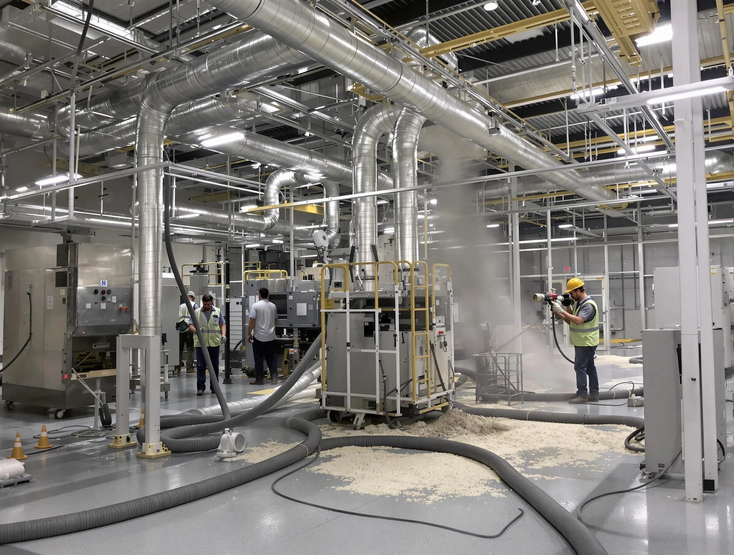 Heavy-duty industrial duct cleaning by Wellesley Air Duct Cleaning in Wellesley