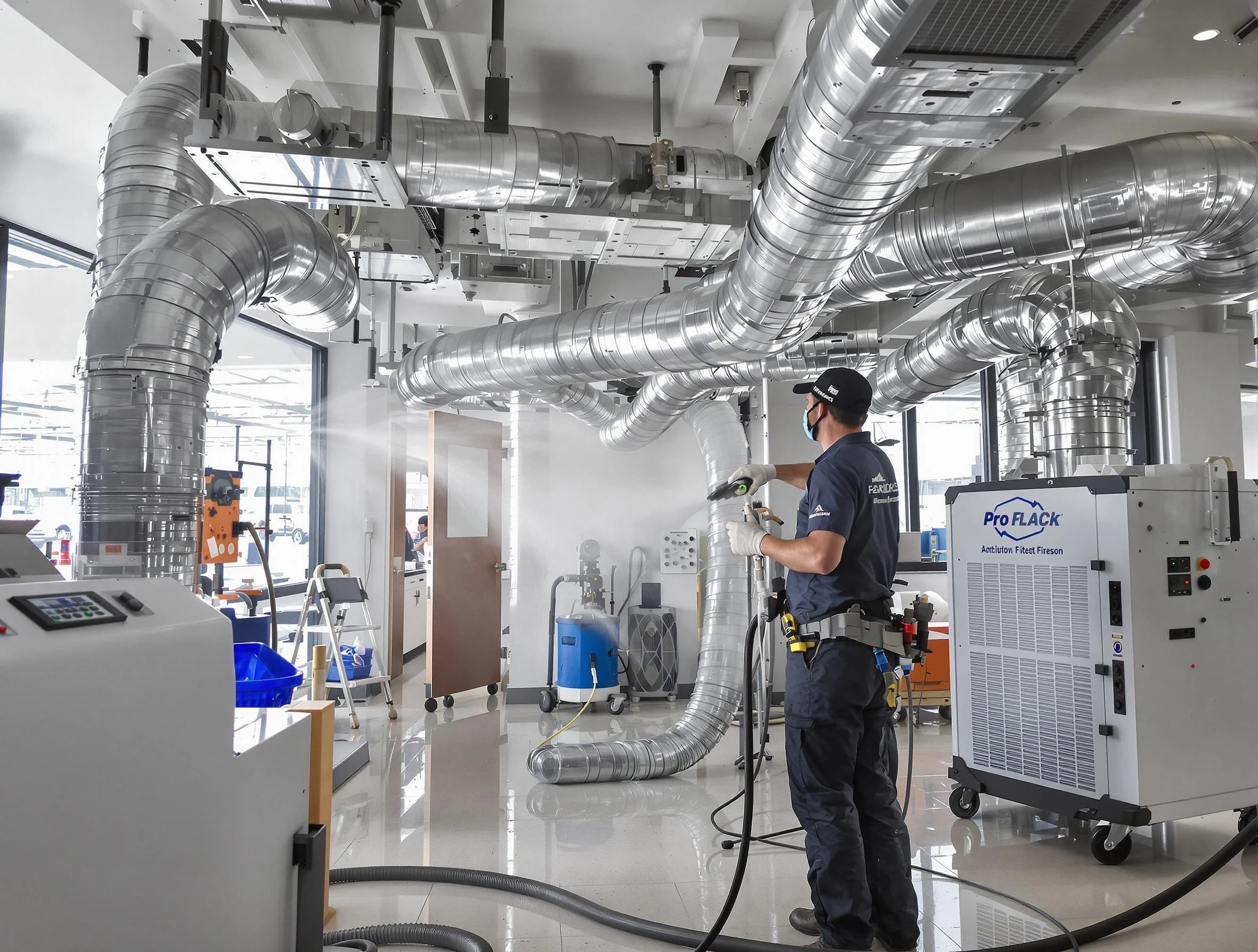 Negative Pressure Air Duct Cleaning in Wellesley